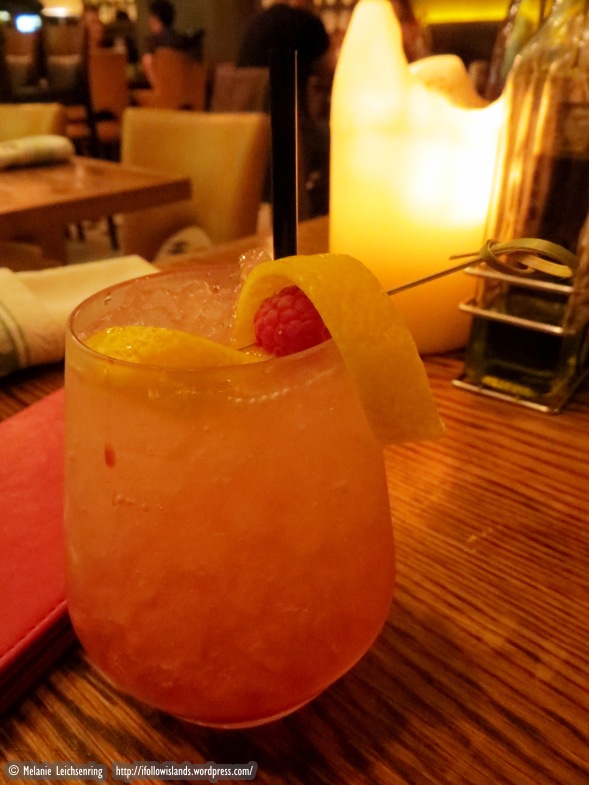 Bramble – Beefeater Gin, Lemon Juice and Sugar Syrup finished with a drizzle of Crème de Cassis