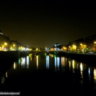 River Liffey at night